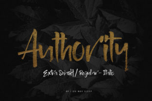 Authority Font: A Modern Script for Editorial Design