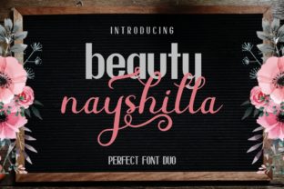 Beauty Nayshilla Duo: A Modern Typeface for Editorial Elegance