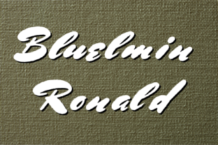 Bluelmin Ronald: A Bold Handwritten Typeface for Editorial Design