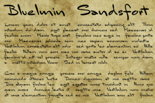 Bluelmin Sandsfort: A Handwritten Font for Editorial Design