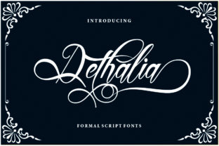 Dethalia Font: Elevate Your Brand with Elegant Script Typography