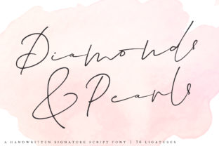 Diamonds Pearls Font: A Luxurious Script for Creative Branding