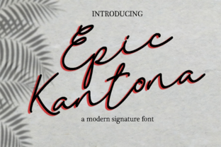 Epic Kantona: A Script Font for Authentic Editorial Design