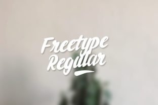 Freetype Regular: A Handwritten Font for Digital Designers