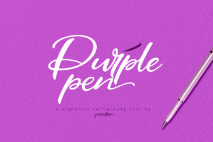 Purple Pen Font: Elevate Your Brand with a Creative Script Typeface
