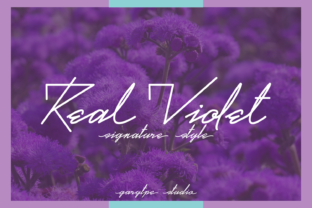 Real Violet Font: Elevating Editorial Design with Elegance