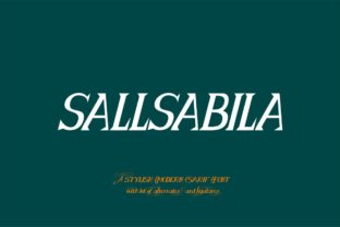 Sallsabila: A Modern Script Font for Editorial Design