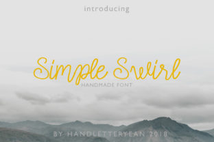 Simple Swirl Family: A Handwritten Font That Brings Personality to Every Project