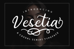 Vesetia: A Glamorous Script Font for Campaign Impact