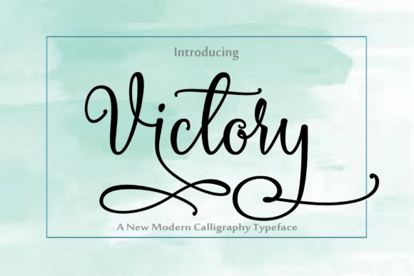 Victory Font: A Handwritten Typeface for Digital Elegance