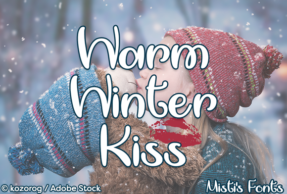 Warm Winter Kiss Font: A Polished Touch for Your Brand Identity